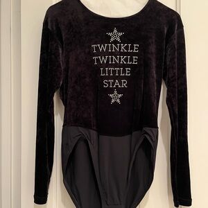 Black Velvet Long Sleeve Top